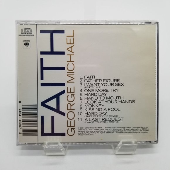 Vintage Music CD 80s George Michael Faith CBS Records Pop - Picture 2 of 6